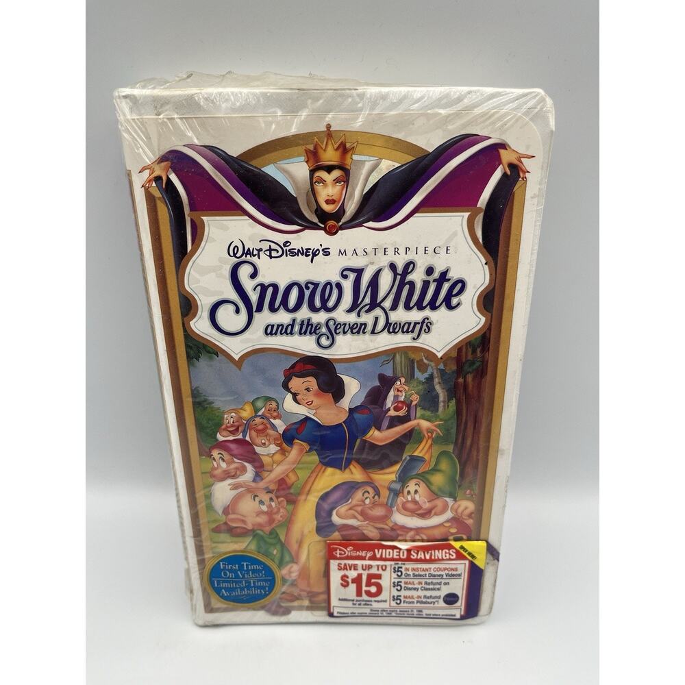 Rare Sealed Disney Snow White VHS Masterpiece Collection